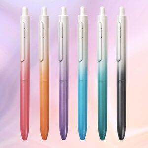 6 Pc Assorted Color Gel Pens 0.5mm Fine Point